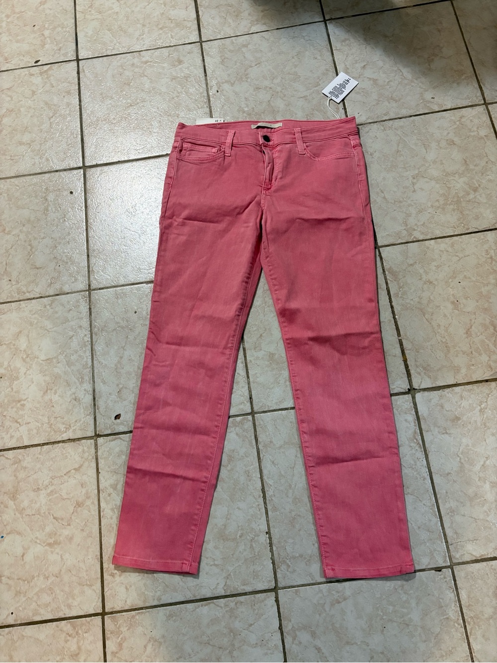 Joe's Jeans Pink Skinny Stretch Jeans